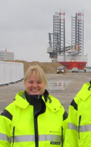 Rikke V. Stoltz during the early years of the offshore wind company that later became Cadeler